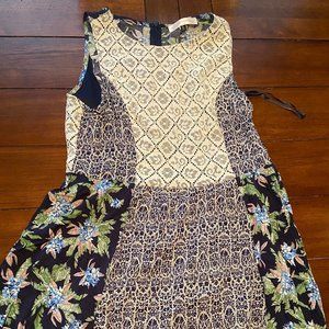 Luxe Apothetique Patterned Fit & Flare Dress (L)